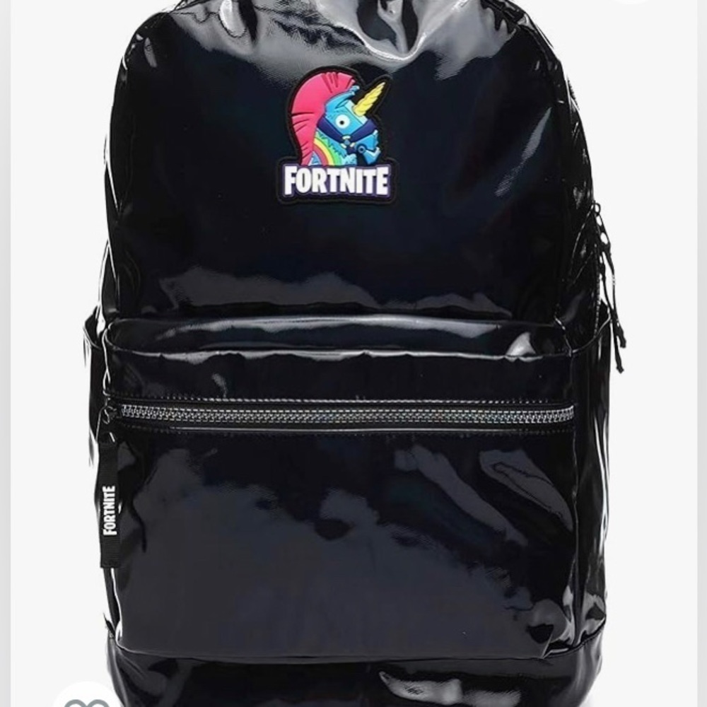 Fortnite Backpack featuring Brite Unicorn Hologram heavy plastic material NWT!